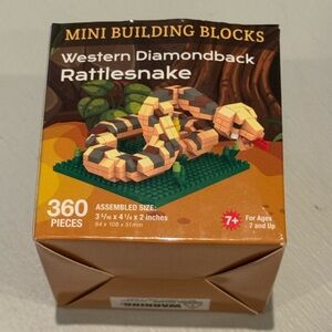 Rattlesnake Mini Block Set, like Legos building blocks